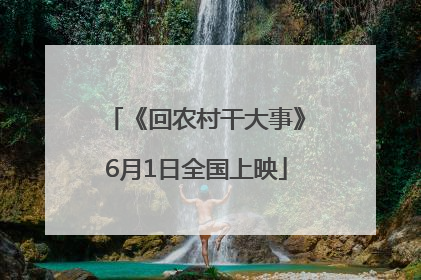 《回农村干大事》6月1日全国上映