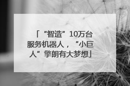 “智造”10万台服务机器人，“小巨人”擎朗有大梦想