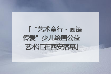 “艺术童行・画语传爱”少儿绘画公益艺术汇在西安落幕