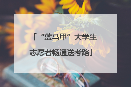 “蓝马甲”大学生志愿者畅通送考路