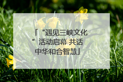 “遇见三峡文化”活动启幕 共话中华和合智慧
