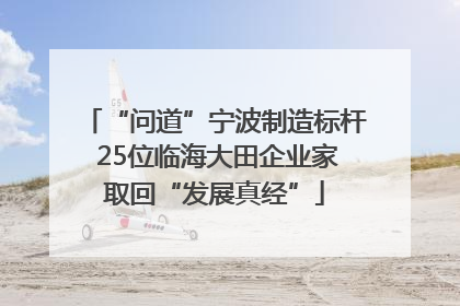 “问道”宁波制造标杆 25位临海大田企业家取回“发展真经”