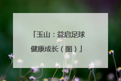 玉山：益启足球 健康成长（图）