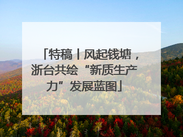 特稿丨风起钱塘，浙台共绘“新质生产力”发展蓝图