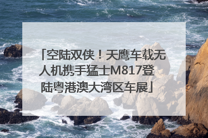 空陆双侠！天鹰车载无人机携手猛士M817登陆粤港澳大湾区车展