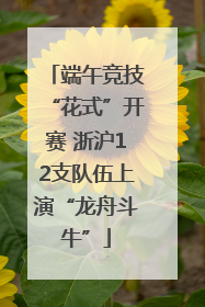 端午竞技“花式”开赛 浙沪12支队伍上演“龙舟斗牛”