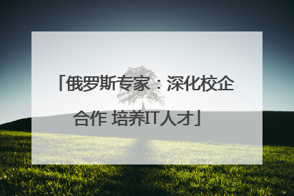 俄罗斯专家：深化校企合作 培养IT人才