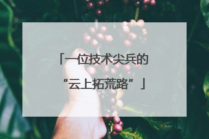 一位技术尖兵的“云上拓荒路”