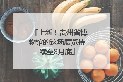 上新！贵州省博物馆的这场展览持续至8月底