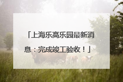 上海乐高乐园最新消息：完成竣工验收！