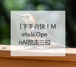 下手真快！Meta从OpenAI挖走三位研究员 此前奥尔特曼还曾出言嘲讽