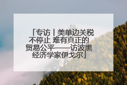 专访丨美单边关税不停止 难有真正的贸易公平——访波黑经济学家伊戈尔