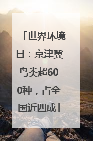 世界环境日：京津冀鸟类超600种，占全国近四成