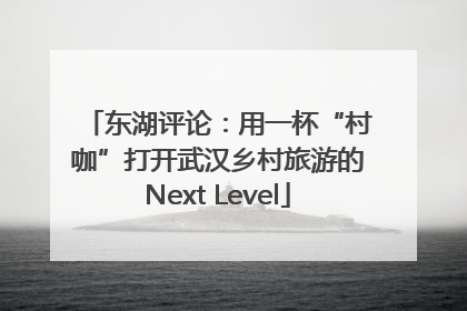 东湖评论：用一杯“村咖”打开武汉乡村旅游的Next Level