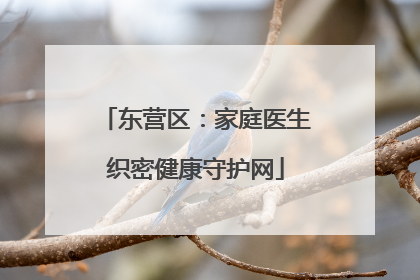 东营区：家庭医生织密健康守护网