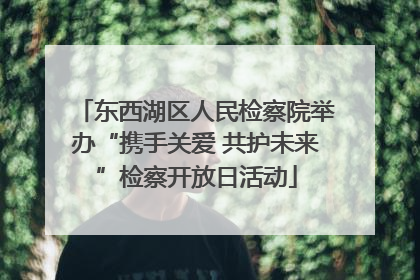 东西湖区人民检察院举办“携手关爱 共护未来”检察开放日活动