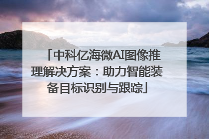 中科亿海微AI图像推理解决方案：助力智能装备目标识别与跟踪