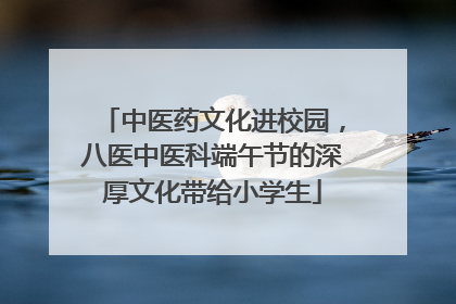中医药文化进校园，八医中医科端午节的深厚文化带给小学生