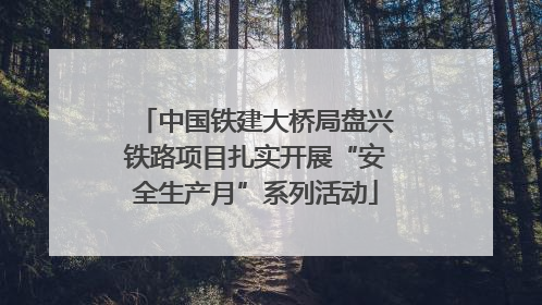 中国铁建大桥局盘兴铁路项目扎实开展“安全生产月”系列活动