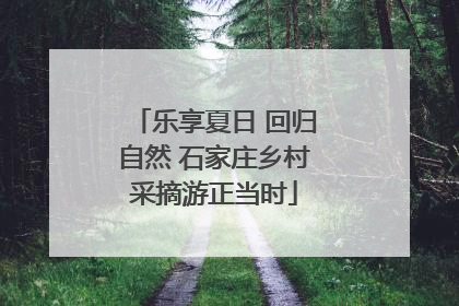 乐享夏日 回归自然 石家庄乡村采摘游正当时