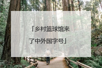 乡村篮球馆来了中外国字号