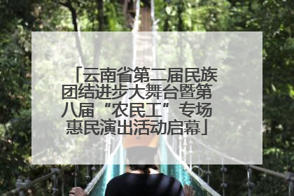 云南省第二届民族团结进步大舞台暨第八届“农民工”专场惠民演出活动启幕