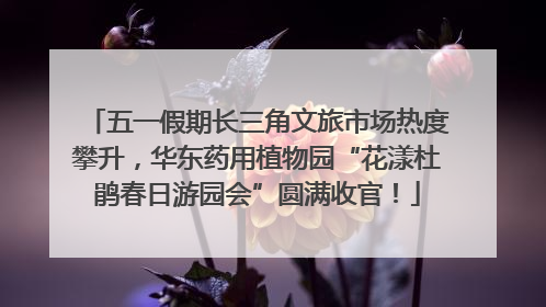 五一假期长三角文旅市场热度攀升，华东药用植物园“花漾杜鹃春日游园会”圆满收官！