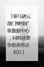 亚马逊云部门继续扩张数据中心，同时还要争抢英伟达芯片