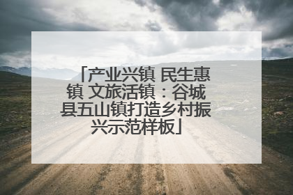 产业兴镇 民生惠镇 文旅活镇：谷城县五山镇打造乡村振兴示范样板