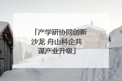 产学研协同创新沙龙 舟山科企共谋产业升级