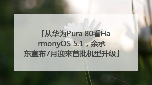 从华为Pura 80看HarmonyOS 5.1，余承东宣布7月迎来首批机型升级