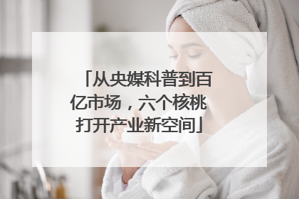 从央媒科普到百亿市场，六个核桃打开产业新空间