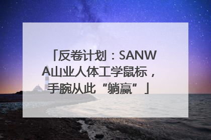 反卷计划：SANWA山业人体工学鼠标，手腕从此“躺赢”