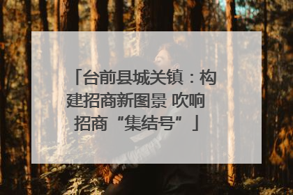 台前县城关镇：构建招商新图景 吹响招商“集结号”