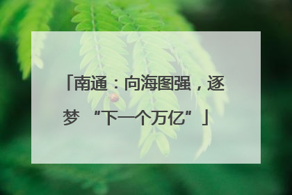 南通：向海图强，逐梦 “下一个万亿”