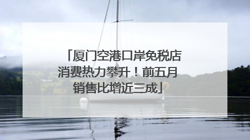 厦门空港口岸免税店消费热力攀升！前五月销售比增近三成