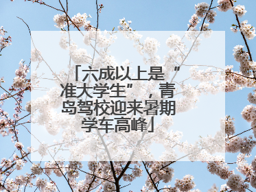 六成以上是“准大学生”，青岛驾校迎来暑期学车高峰