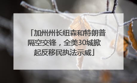 加州州长纽森和特朗普隔空交锋，全美30城掀起反移民执法示威