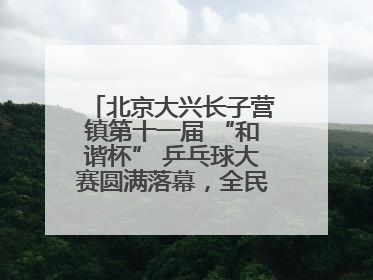 北京大兴长子营镇第十一届 “和谐杯” 乒乓球大赛圆满落幕，全民运动热潮涌动