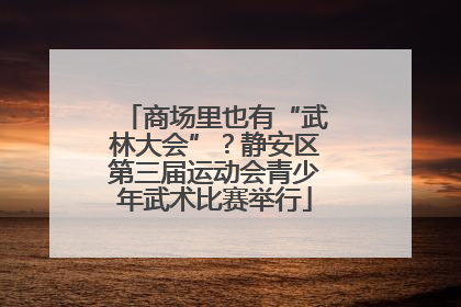 商场里也有“武林大会”？静安区第三届运动会青少年武术比赛举行
