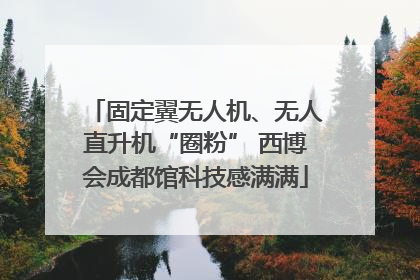 固定翼无人机、无人直升机“圈粉” 西博会成都馆科技感满满