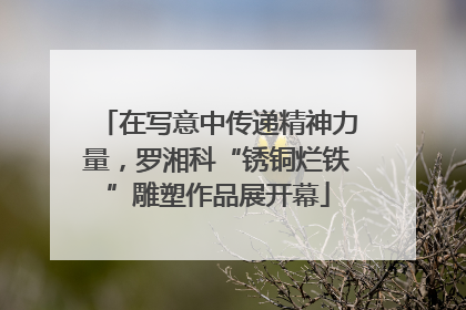 在写意中传递精神力量，罗湘科“锈铜烂铁”雕塑作品展开幕
