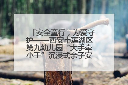 安全童行，为爱守护——西安市莲湖区第九幼儿园“大手牵小手”沉浸式亲子安全体验活动
