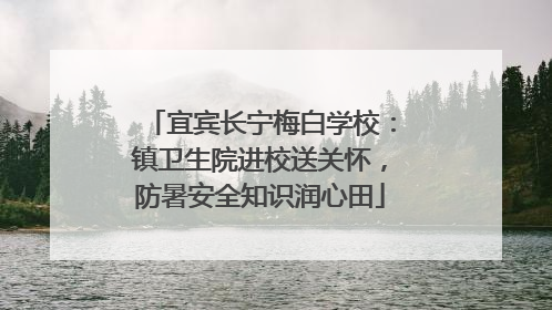 宜宾长宁梅白学校：镇卫生院进校送关怀，防暑安全知识润心田