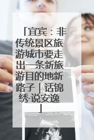 宜宾：非传统景区旅游城市要走出一条新旅游目的地新路子｜话锦绣·说安逸