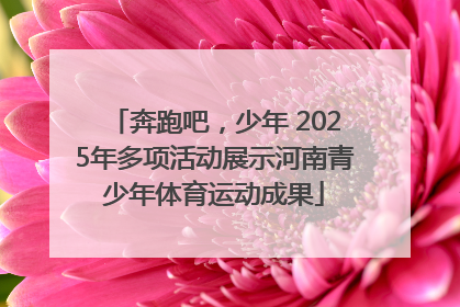 奔跑吧，少年 2025年多项活动展示河南青少年体育运动成果