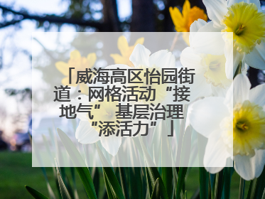 威海高区怡园街道：网格活动“接地气” 基层治理“添活力”