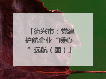 德兴市：党建护航企业“暖心”远航（图）