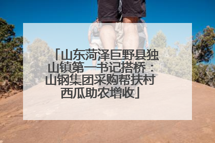 山东菏泽巨野县独山镇第一书记搭桥：山钢集团采购帮扶村西瓜助农增收