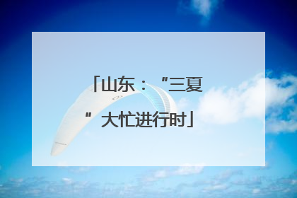山东：“三夏”大忙进行时